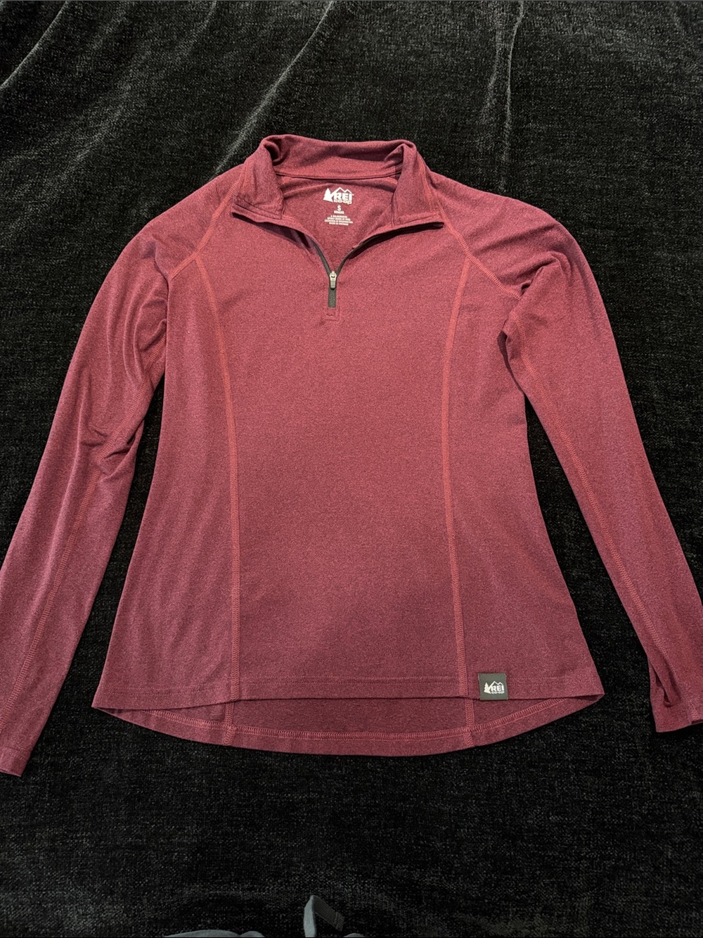REI Women's Long-Sleeve Quarter-Zip Pullover - Burgundy